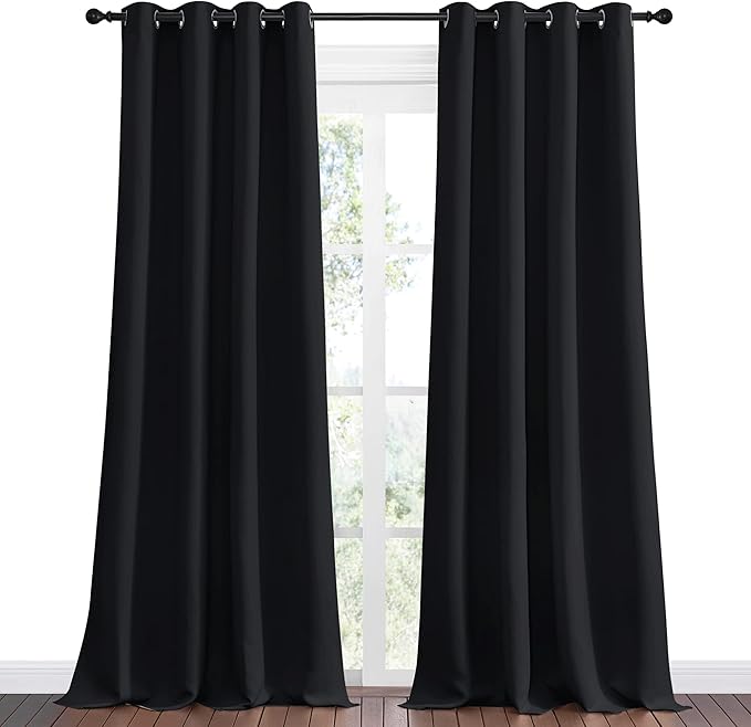 NICETOWN Halloween Patio Blackout Curtain Shades, 2 Panels, 55 inches x 108 - Image 2