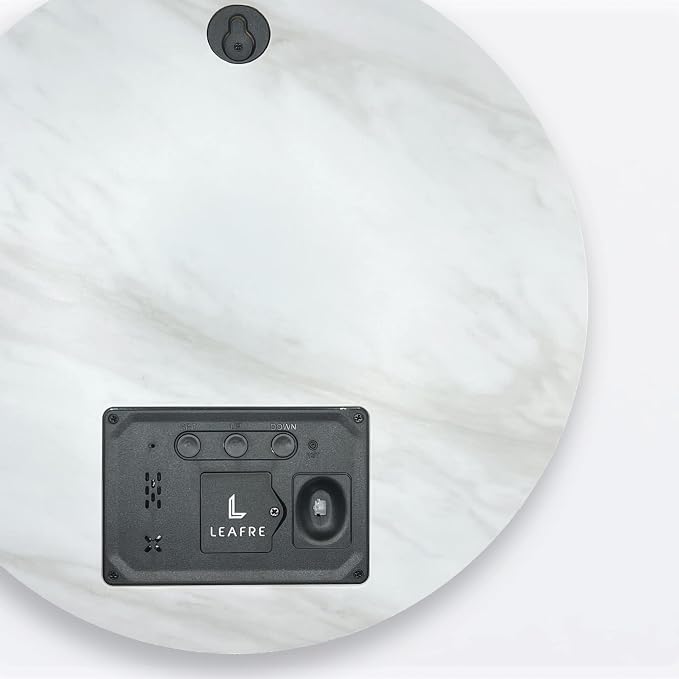 Minimalist LED Digital Wall Clock – USB Powered | Marble Style | 12/24 Hour - Image 6