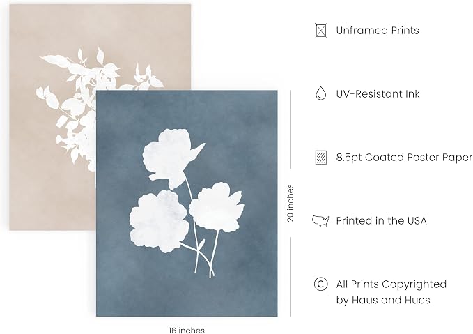 HAUS AND HUES Floral Wall Art - Image 2