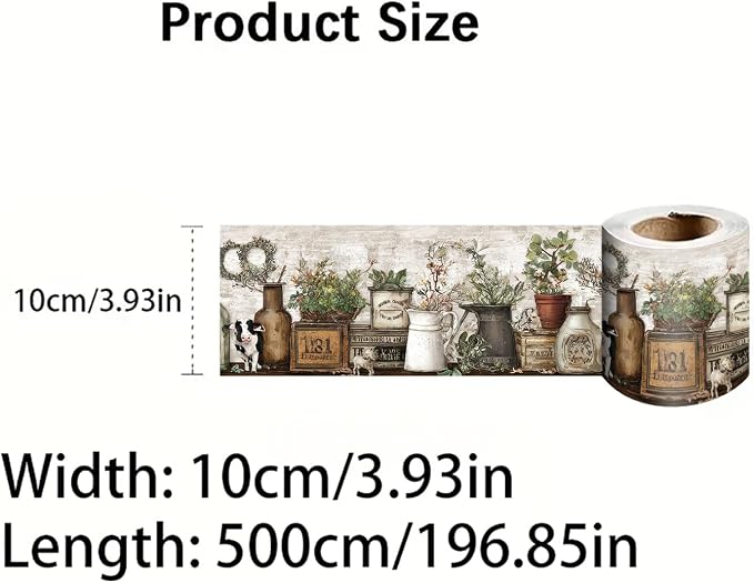 Farmhouse Peel and Stick Wallpaper Border - Image 9