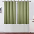 LEMOMO Blackout Curtains 66 x 54 Inch Long Sage Green Curtains Set of 2 Panels by Lemomo
