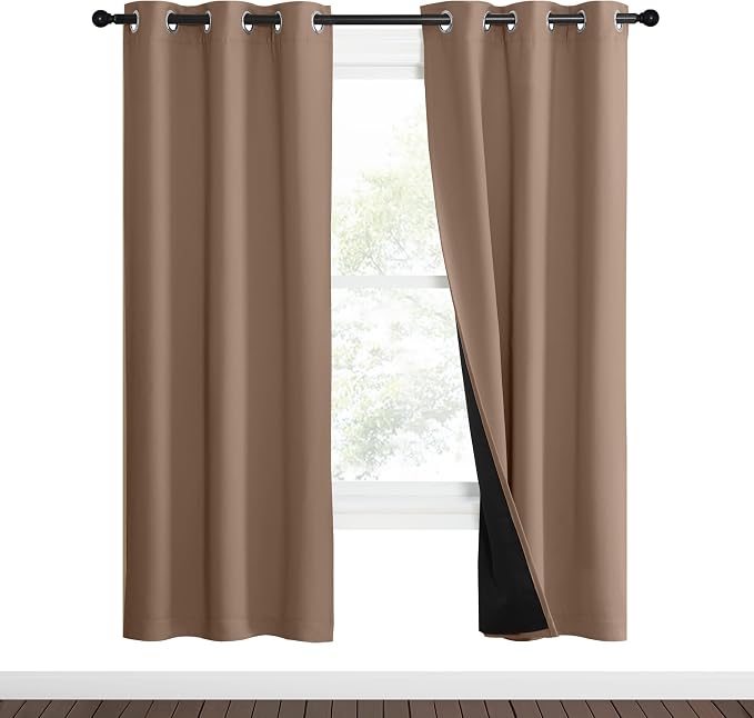 NICETOWN 100% Blackout Curtains Thermal, Noise Reduction and Privacy Curtains - Image 2