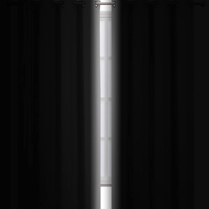 LEMOMO Light Grey Blackout Curtains 34 x 84 Inch Length/Set of 2 Curtain - Image 3