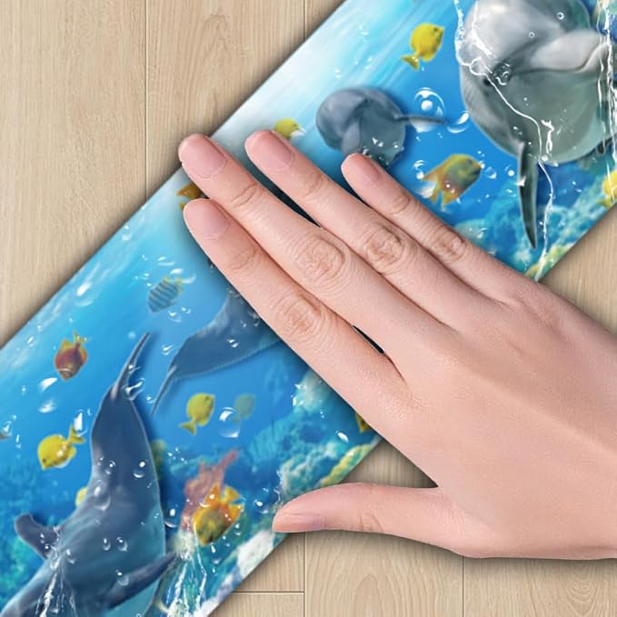 Ocean Wallpaper Border Wall Border Trim Peel and Stick 19.7 x 4 Inch Ocean - Image 3