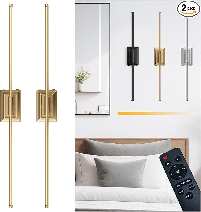 Battery Operated Wireless Wall Sconce by Unknown