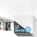 Art3d PVC Drop Ceiling Tiles in White by Art3d