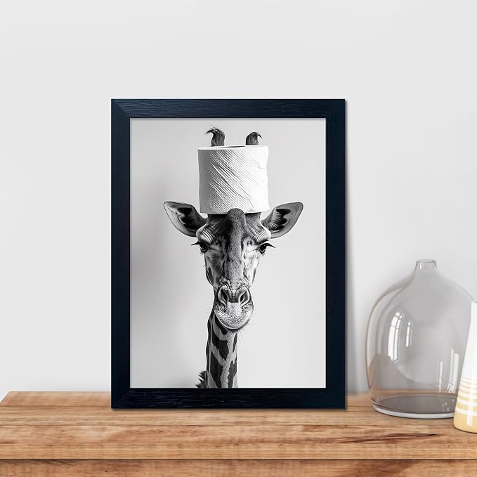 Funny Bathroom Wall Decor, Giraffe - Image 6