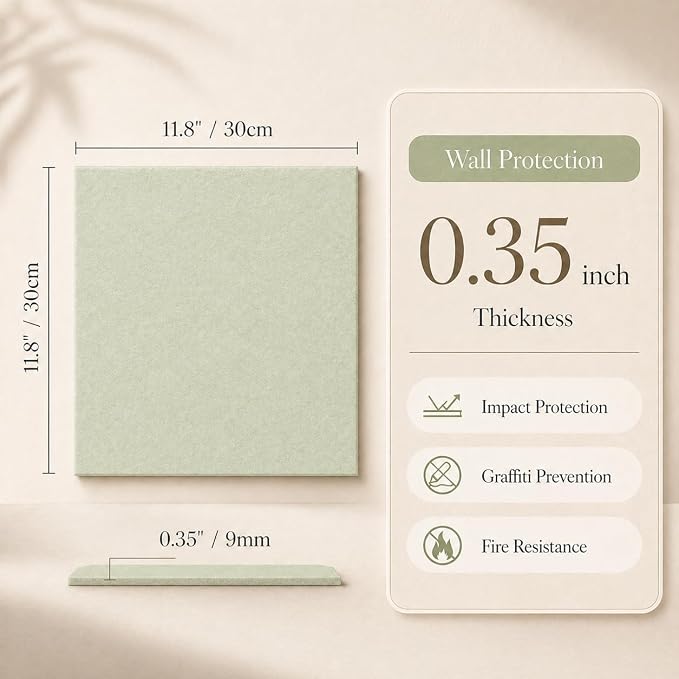 Large Cork Boards for Walls – 48" x 36" Self Adhesive Felt Wall Tiles - Image 2
