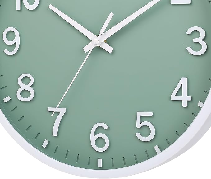 Wall Clocks Battery Operated 8 inch Modern Wall Clock, Silent Non Ticking Wall - Image 4