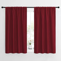 NICETOWN Christmas Burgundy Curtains Blackout Drape Panels by NICETOWN