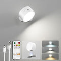 LED Wall Mounted Lights, Rechargeable Wall Sconces Lamp, 3 Color Temps & Remote by AMETHEUS