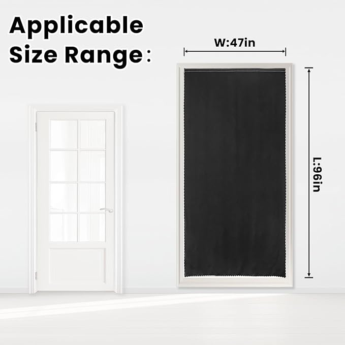 Adhesive Blackout Curtains- Self Stick Curtain No Rod Needed Easy to Hang - Image 7