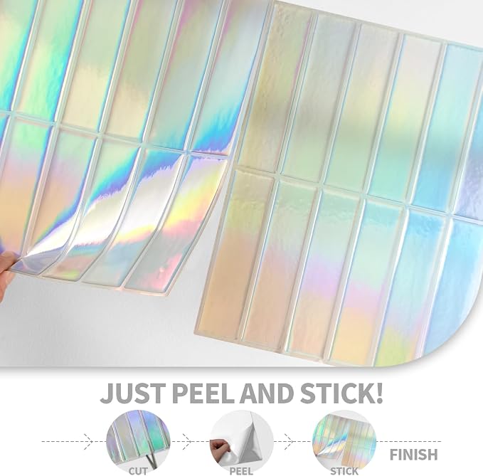 Peel and Stick Backsplash 3D Wall Tiles, Self-Adhesive, Oil Proof, Waterproof - Image 6