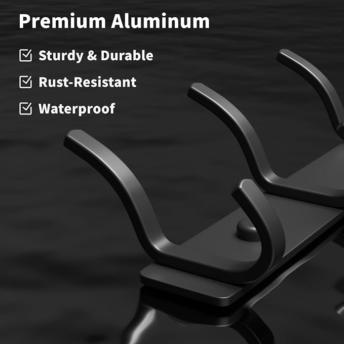 GWAAZXGZ Black Coat Rack Wall Mount - Image 4