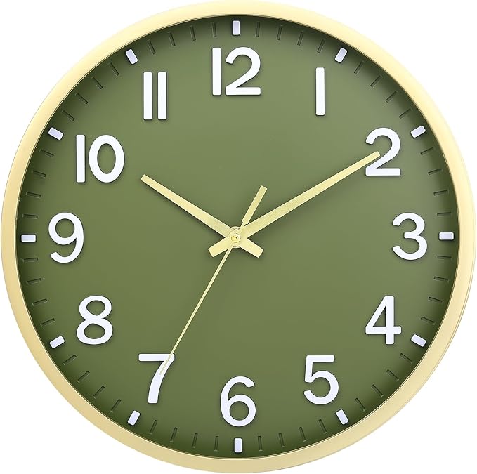 Wall Clocks Battery Operated 8 inch Modern Wall Clock, Silent Non Ticking Wall by Unknown