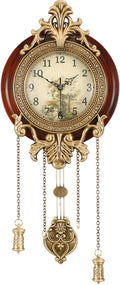 Aero Snail Dia 9-inch Retro Style Vintage Wood Indoor Wall Clock by AeroSnail