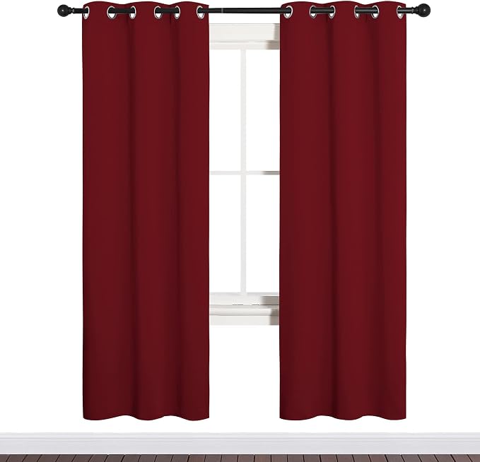 NICETOWN Christmas Window Curtains Blackout Drapes, Thermal Insulated Christmas - Image 2