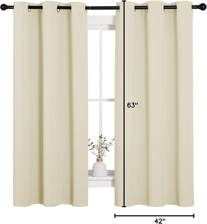 NICETOWN Kitchen Curtains for Decoration, Thermal Insulated Grommet Room - Image 9