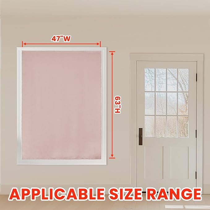 AJAZZ self Adhesive Portable 100% Blackout Curtains Simple and Easy to - Image 7