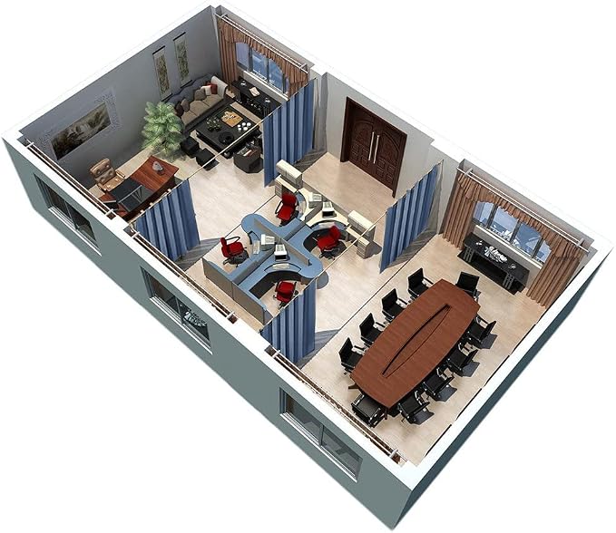 RYB HOME Privacy Room Divider Curtains Blackout Thermal Insulating Soundproof - Image 7