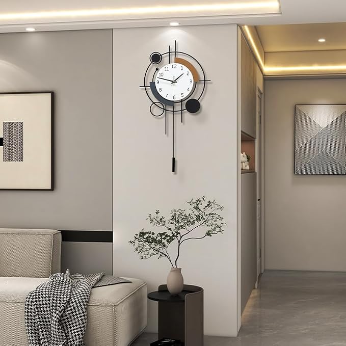Large Wall Clocks for Living Room Decor Modern Silent Wall Clock Battery - Image 3