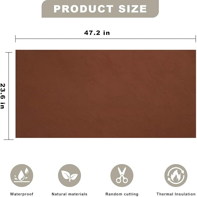 3D Wall Panels - 4PCS 47.2"x23.6" Faux Stone Wall Covering - MCM Modified Clay - Image 2