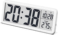 JoFomp LCD Digital Wall Clocks Battery Operated, 8.5" Modern Wall Clocks by JoFomp