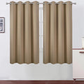 LEMOMO Natural Blackout Curtains 52 x 63 Inch Length/Set of 2 Curtain by Lemomo