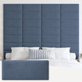 IFNOW Wall Mounted Upholstered Headboard Full, 3D Peel and Stick Soundproof by IFNOW