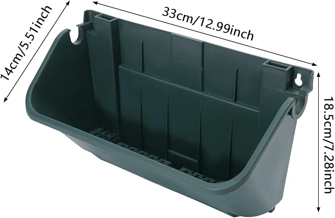 24 Pots Wall Mounted Planter, Plastic Wall Vertical Planter, - Image 2