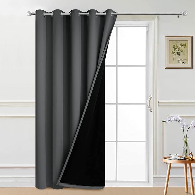 Yakamok 100% Blackout Lined Panels, Thermal Insulated Blackout Curtains by Yakamok