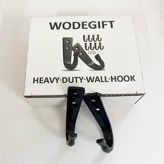10Pcs Heavy Duty Wall Hooks for Hanging, Large Size Wall Hooks, Coat Hooks - Image 7