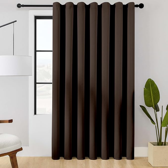 ChrisDowa Room Divider Curtain 84 Inches Long, Wide Blackout Sliding Door by ChrisDowa