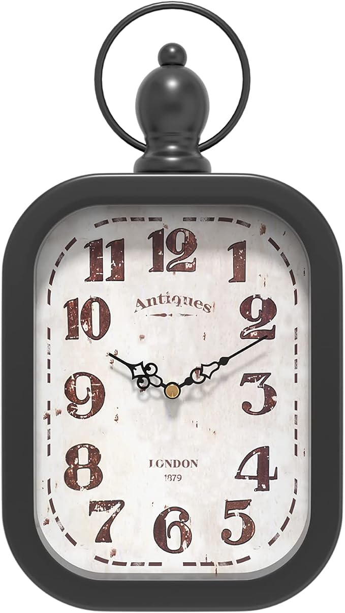 Menterry Small Retro Rectangle Wall Clock by Menterry