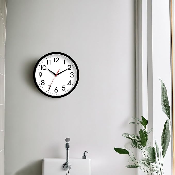 DAXSMY 12 Inch Wall Clock Silent Non-Ticking Battery Operated Analog Clock - Image 6
