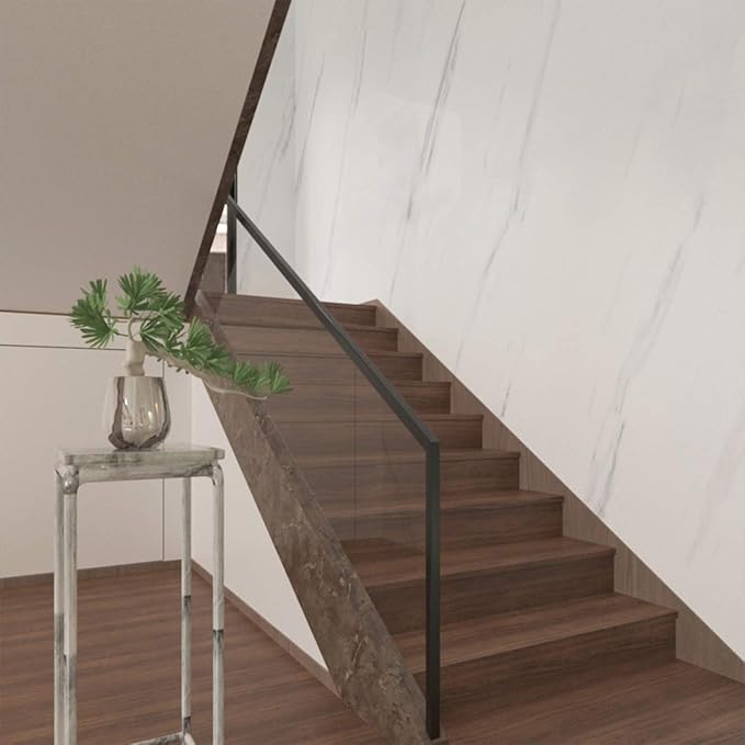 BAYYA Large White Marble Granite Wallpaper Peel Stick Thicken 24x354inch - Image 5