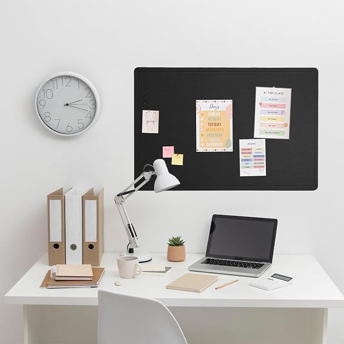 Lightomorrow Bulletin Board, 36 x 24 inches Felt Board - Image 7