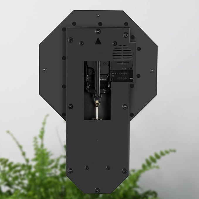 Pendulum Wall Clock Battery Operated, Imitation Wood Plastic Regulator Clock - Image 8
