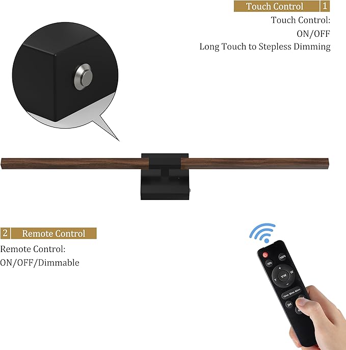 Rayogale 32 Inch Rechargeable Battery Operated Wall Sconce Set 2, 8000mAh - Image 4