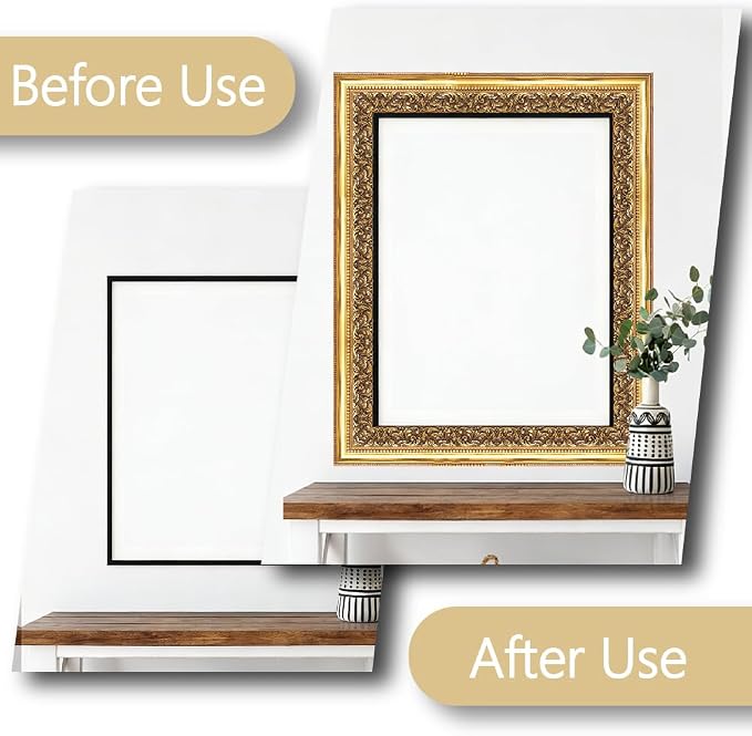 Gold Frame Bulletin Board Border 196.9 x 3.9 Inch Straight Rolled Border Trim - Image 5