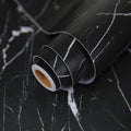 practicalWs 17.71" x 78.7" Marble Contact Paper Black/White Peel and Stick by practicalWs