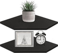 Homode Corner Shelf Wall Mount, Cable Box, Wood Hanging Storage Shelf Organizer by Homode
