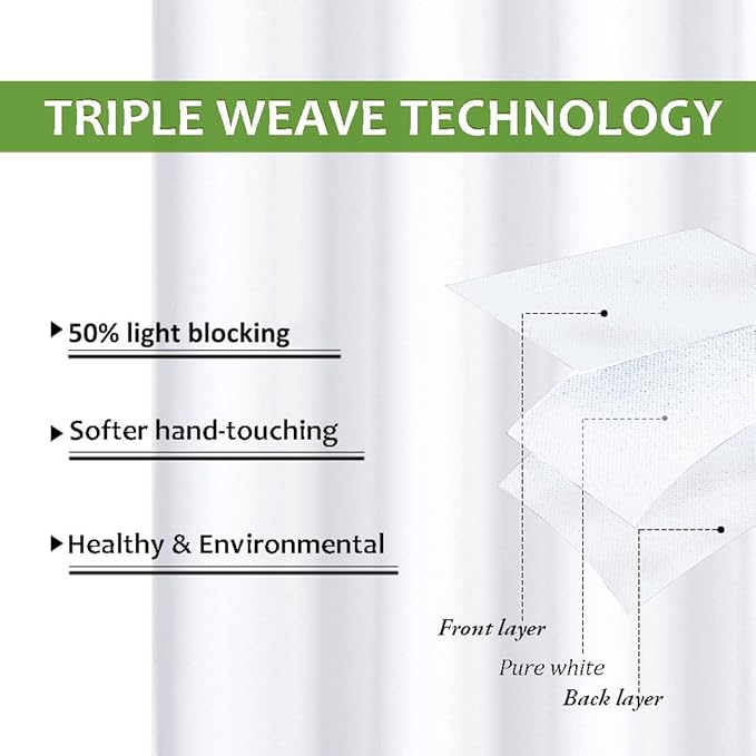 NICETOWN 50% Light Blocking Curtain Panels - Image 4