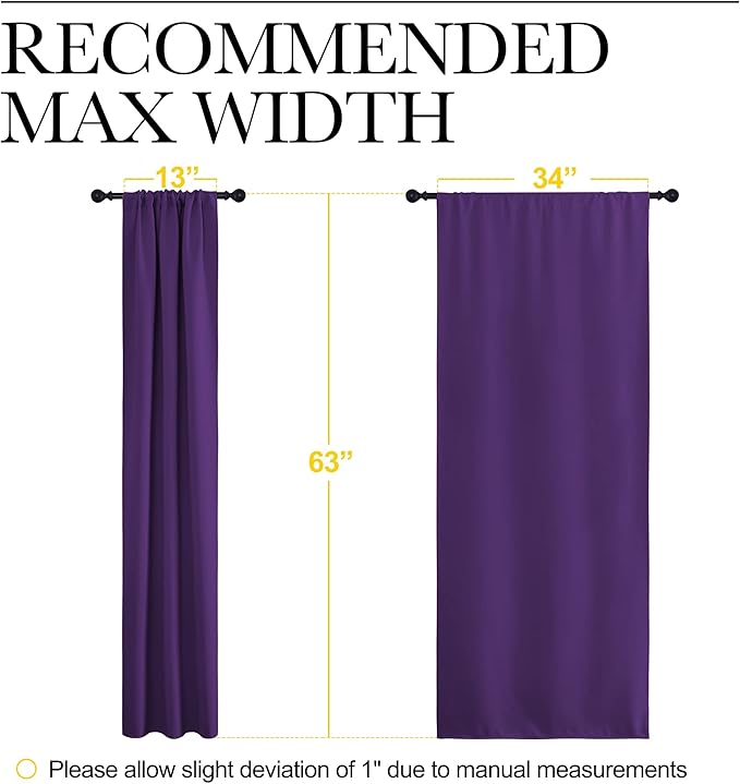 NICETOWN Bedroom Curtain Panels - Image 7