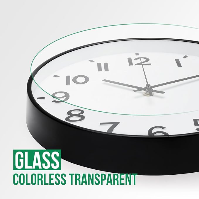 Wall Clock Modern Simple Quartz Decorative Clock Non-Ticking Silent Battery - Image 5