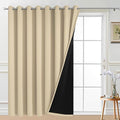 Yakamok 100% Blackout Thermal Insulated Grommet Curtains, Noise Reducing by Yakamok