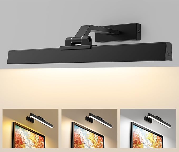 Picture Lights for Wall, Battery Operated Picture Light 16in Gallery Light for by Afyuol