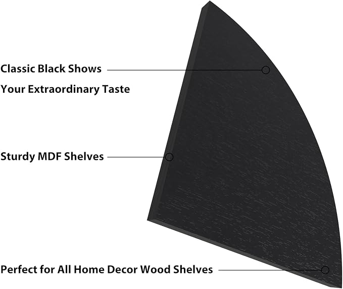 HORLIMER Floating Corner Shelf Wall Mount, Living Room - Image 4