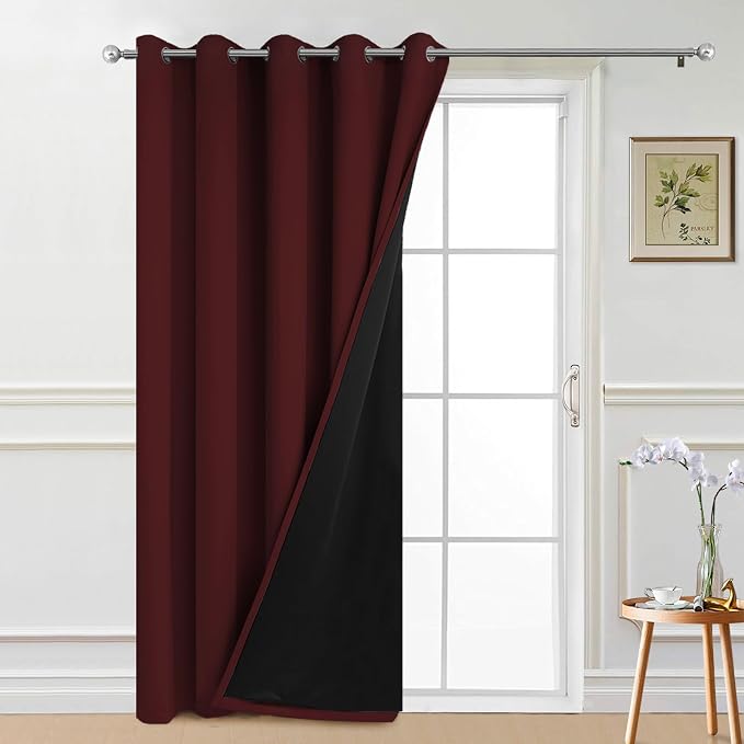 Yakamok 100% Blackout Lined Panels, Thermal Insulated Blackout Curtains by Yakamok