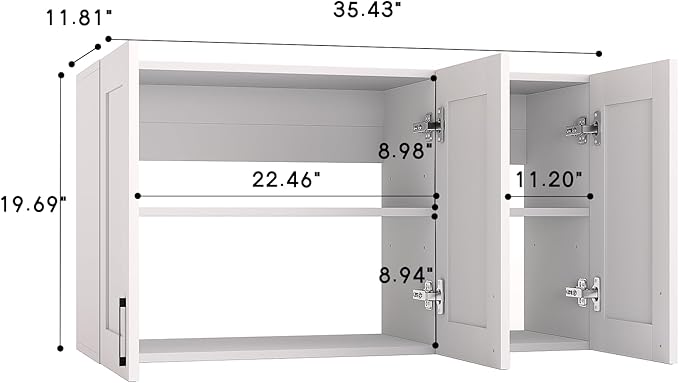 White Laundry Room Cabinets and Storage - Image 3